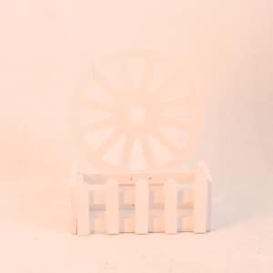 barrière bois blanc