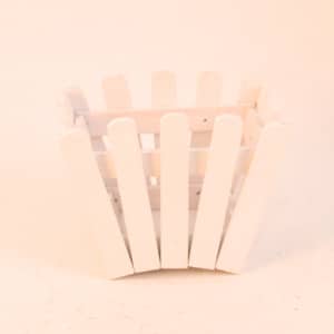 Barrière bois blanc 14.5x10.8x9cm