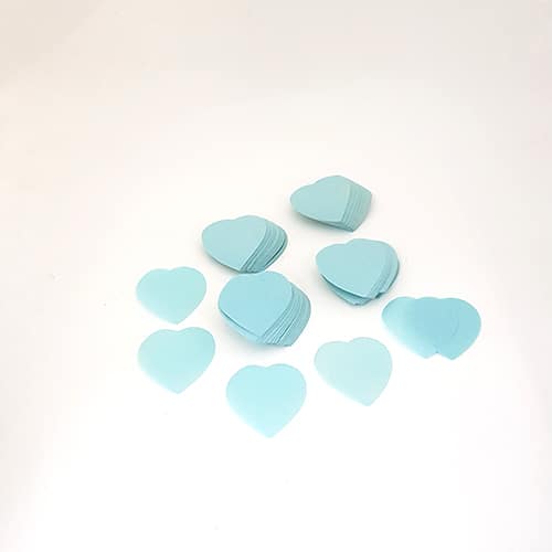 Lot de confettis coeur en papier de soie