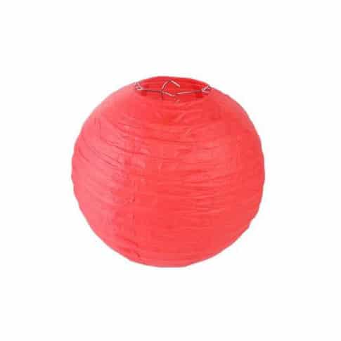 boule papier diametre 20cm rouge