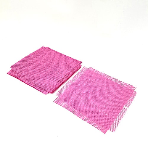 carré de jute