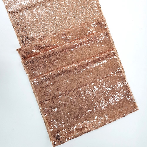 chemin de table sequin rose gold