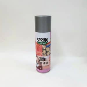 bombe florale paillette argent