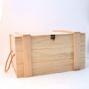Coffre bois rectangle
