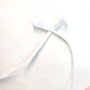 Ruban satin 6mm blanc