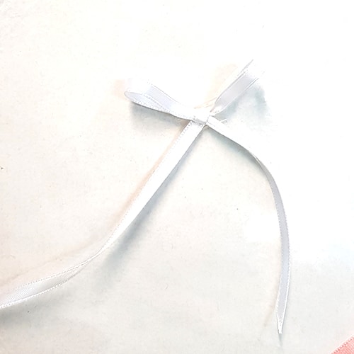 Ruban satin 6mm blanc