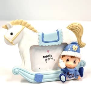 Cadre photo bébé bleu