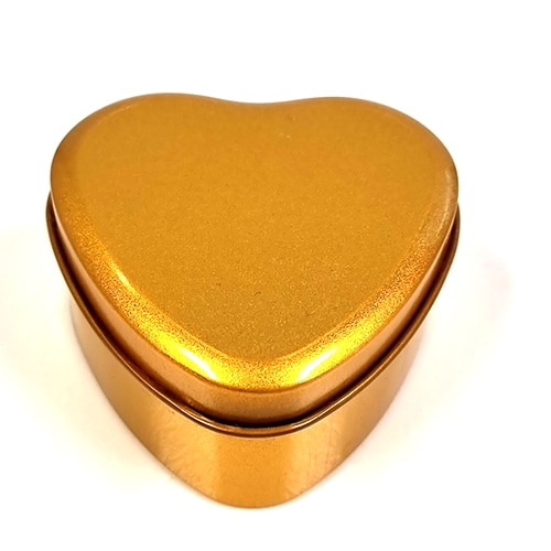 Boite métal coeur 7x7x3.6cm