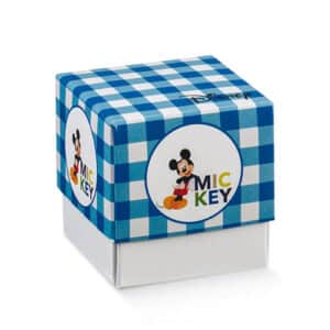 Boite Cube Mickey bleu