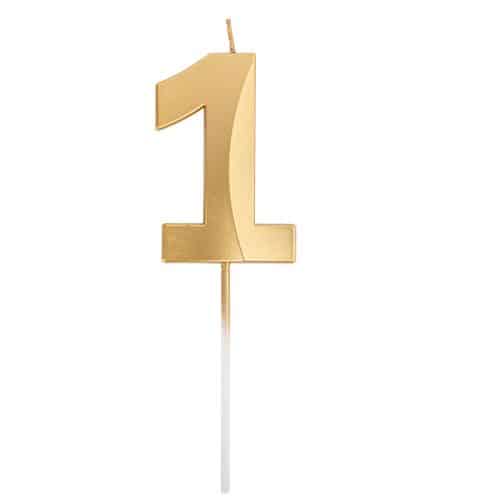 Bougie chiffre 1