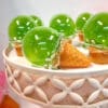 cornet de glace vert