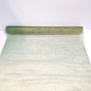 Chemin de table irisé vert sauge