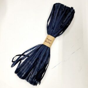 Raphia papier bleu marine