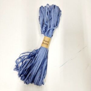 Raphia papier bleu clair