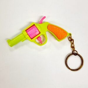 Porte clé pistolet jaune