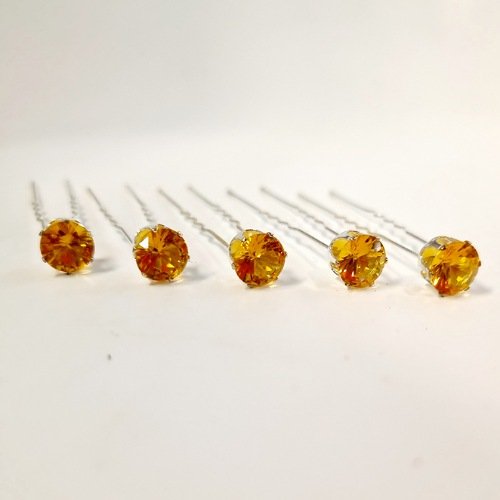 5 Accessoires cheveux strass or – Image 1