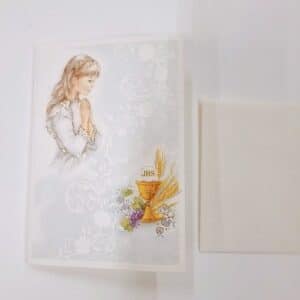 Carte motif fille