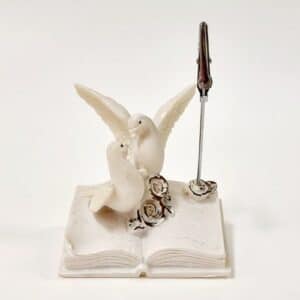 Colombes + pince sur tige 7.5cm