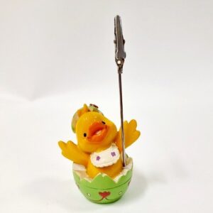 Porte photo canard vert h.6cm