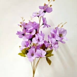 Tige de fleurs parme 55cm