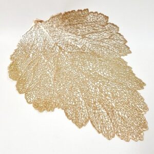 Set de table feuille or
