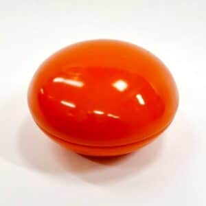 12 boites métal forme smarties orange