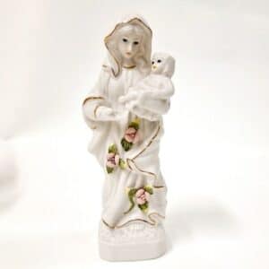 Statue Vierge à l'Enfant 20.5x7x5cm