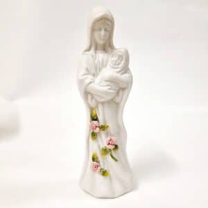 Statue Vierge à l'Enfant 20.5x5.5x4cm