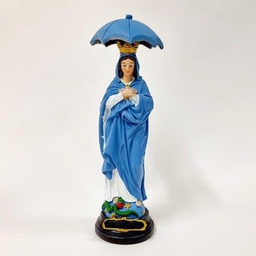 Statue Vierge au Parasol 24x7.5x7cm – Image 1