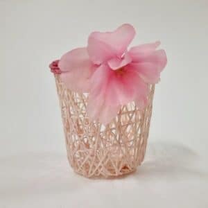 Panier fleur de cerisier 7.5x8cm