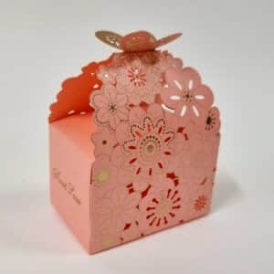 Boite découpe florale et papillon 9x6x11.5cm