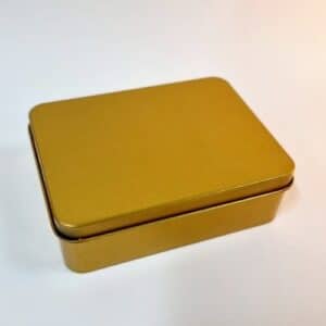 Coffret métal rectangulaire 12.3*9.4*3.9cm