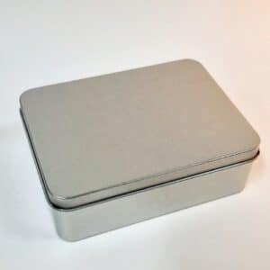 Coffret métal rectangulaire 12.3*9.4*3.9cm