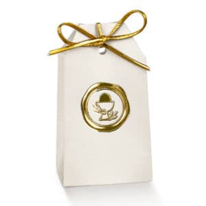 Boite pochette calice or