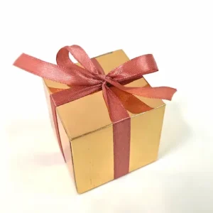 Boite cube rose gold
