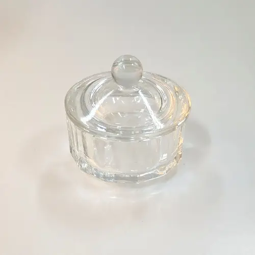 Mini bonbonnière en verre 4.4x5cm – Image 1