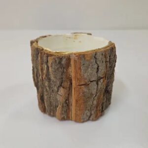 Pot décoratif écorce de bois