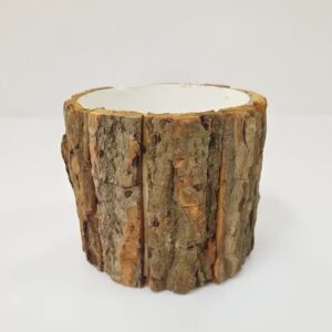 Pot décoratif écorce de bois