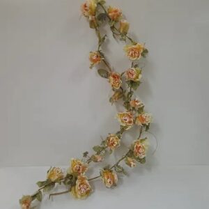 Liane florale givrée 1.80m