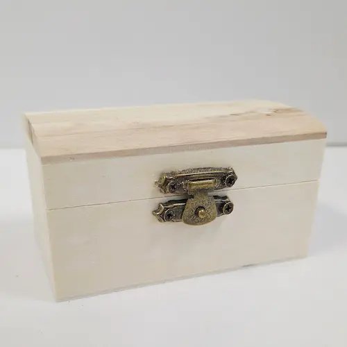 Coffre bois 8.9x4.9x5.3cm – Image 1